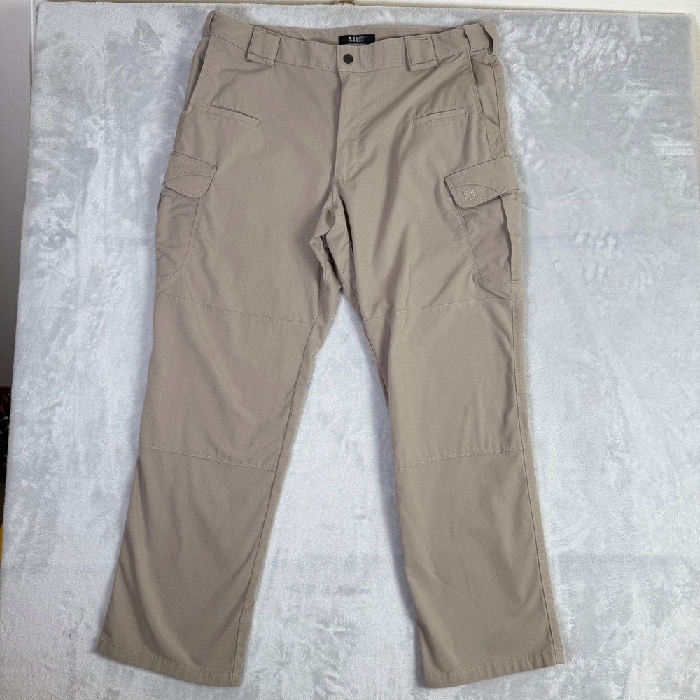 5.11 Tactical Cargo Pants Mens 40x32 Khaki Tan Ripstop Utility Pockets